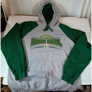 Oregon Ducks 2010 Rose Bowl, Pasadena California, Men's Large Hoodie Sweatshirt